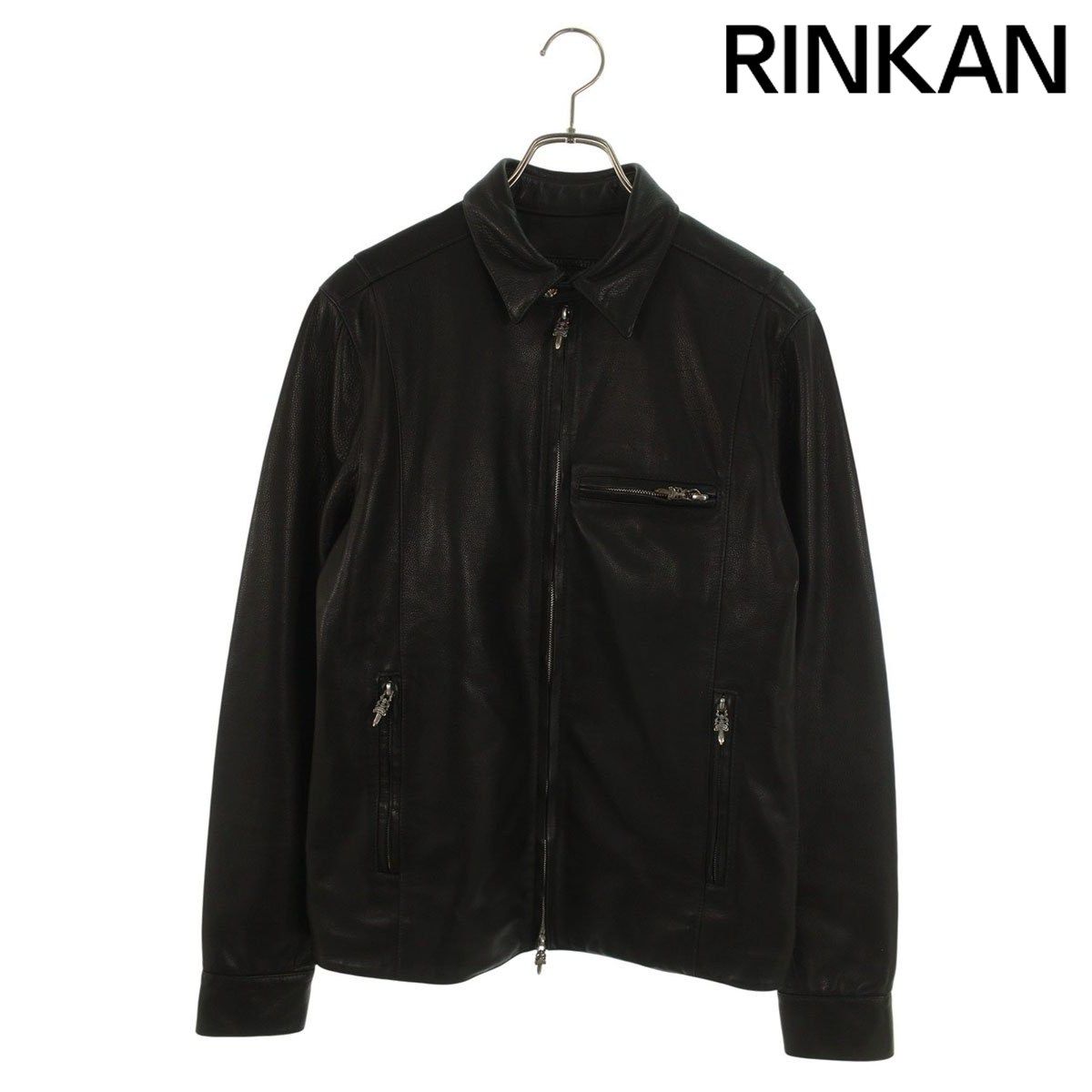 クロムハーツ ACTIVE DUTY ダガージップレザーブルゾン メンズ M ※12