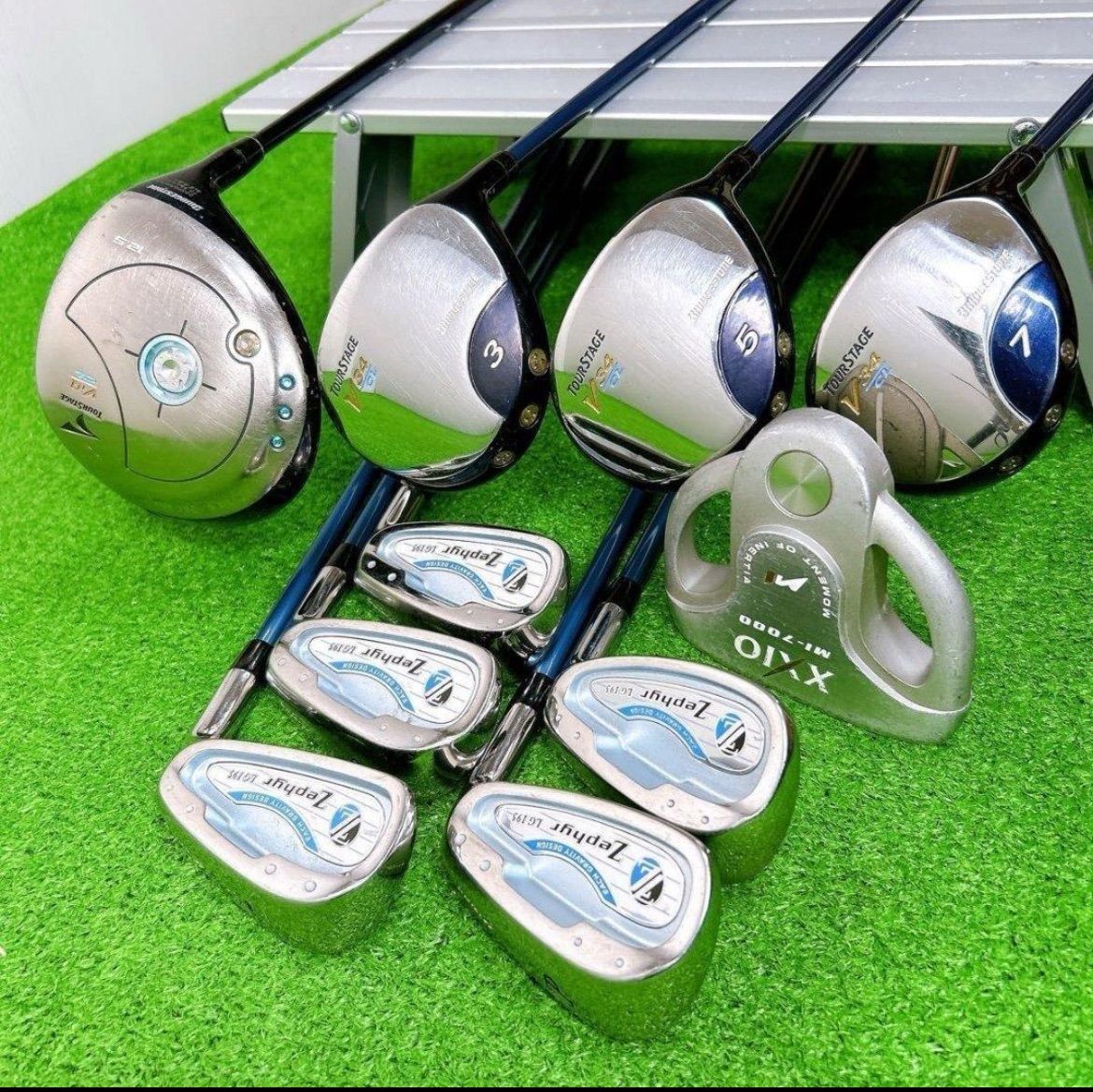 初心者推奨】ツアーステージ レディースクラブセット 10本 女性 L