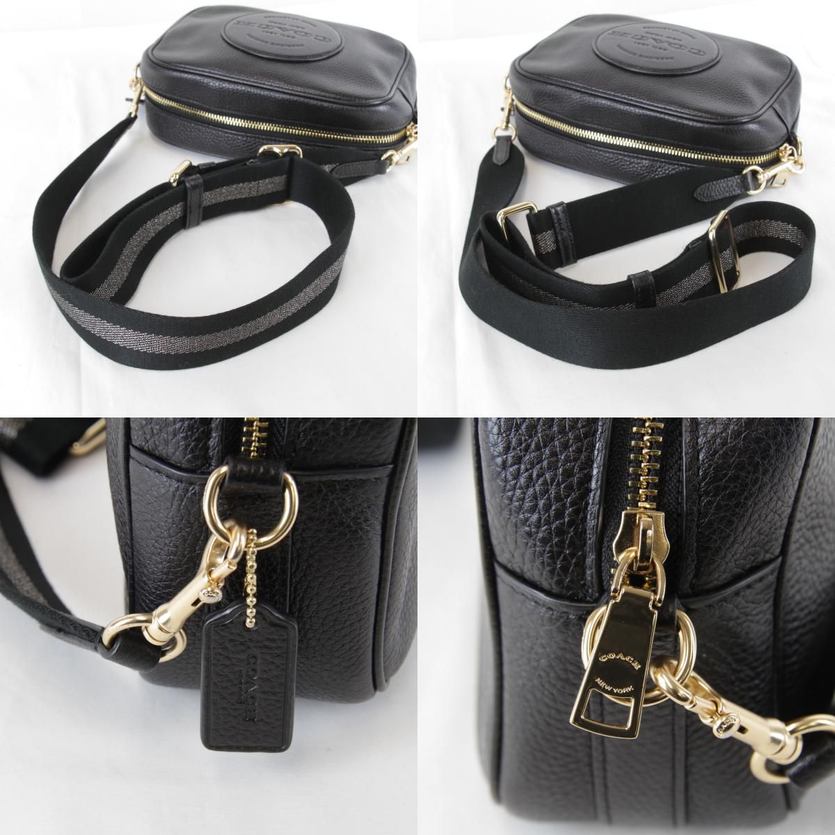 美品『USED』COACH【コーチ】 C2828 カメラバッグ ブラック ショルダー