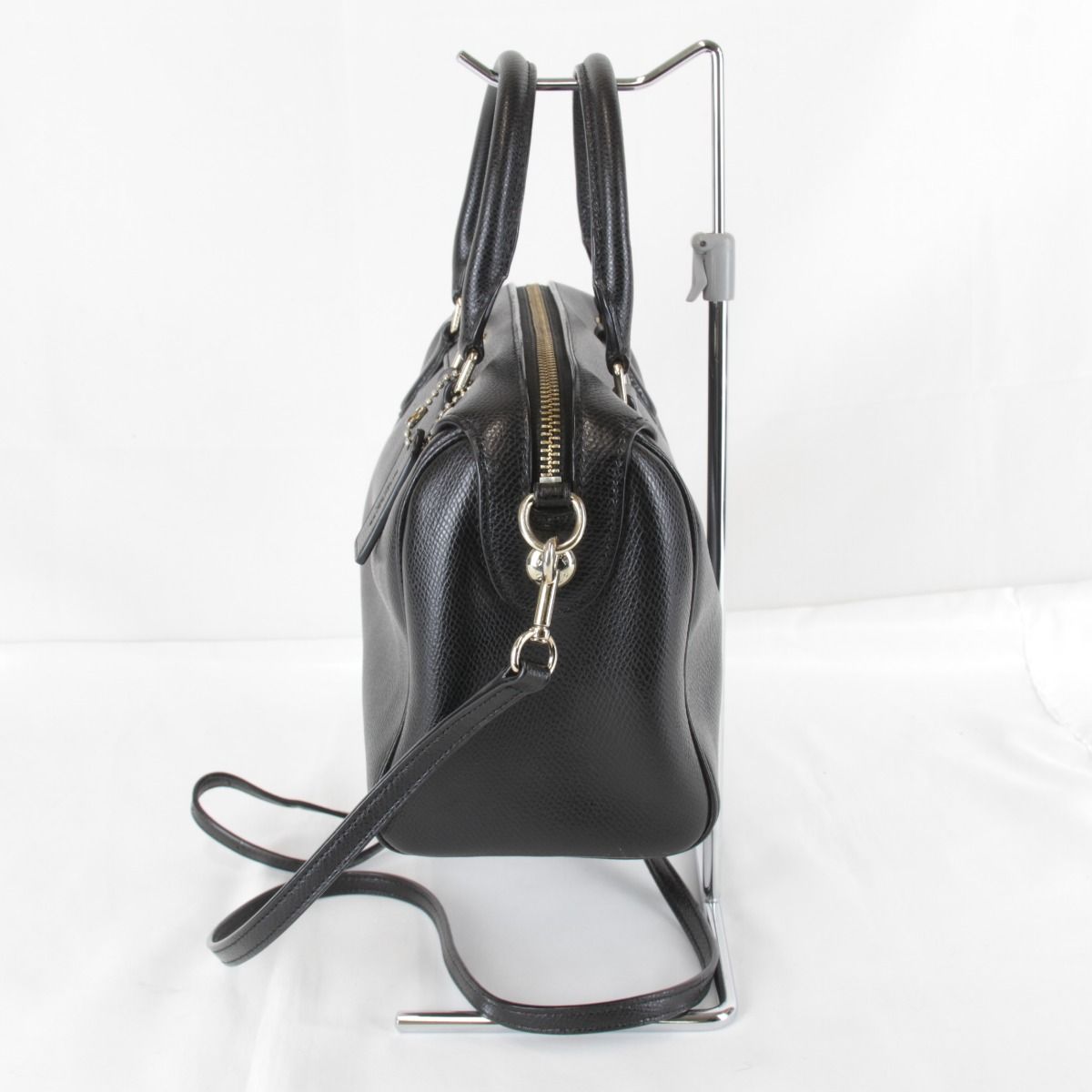 USED』COACH【コーチ】 2WAY ブラック ショルダーバッグ ハンドバッグ 