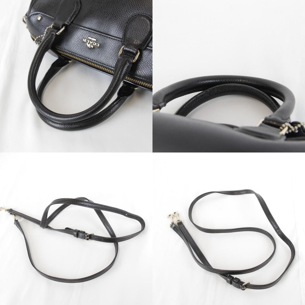 USED』COACH【コーチ】 2WAY ブラック ショルダーバッグ ハンドバッグ 