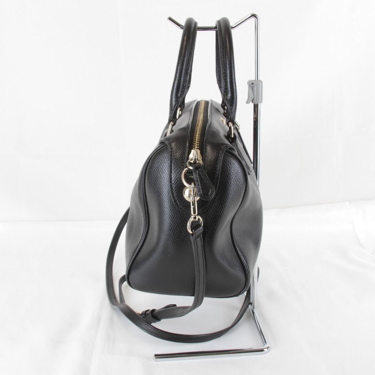 USED』COACH【コーチ】 2WAY ブラック ショルダーバッグ ハンドバッグ 
