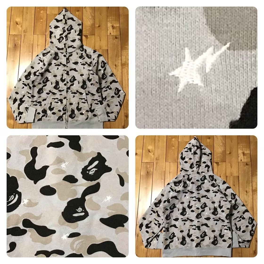 ABC CAMO BAPE STA フルジップ パーカー Sサイズ a bathing ape star