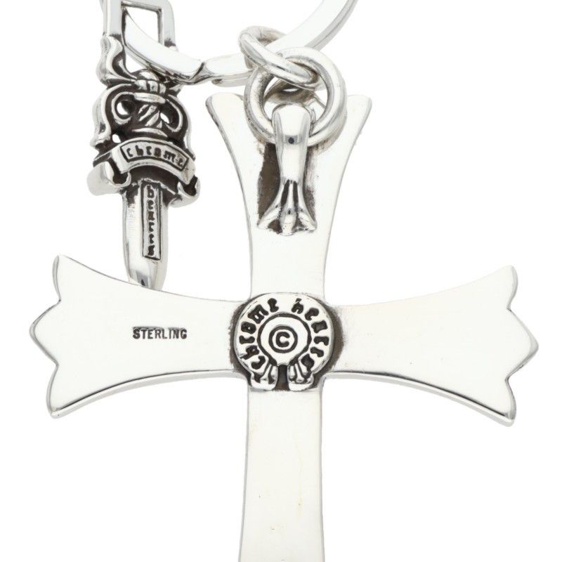 クロムハーツ CH CRS LG&No5 DGGR/ラージクロス#5ダガーキーリング