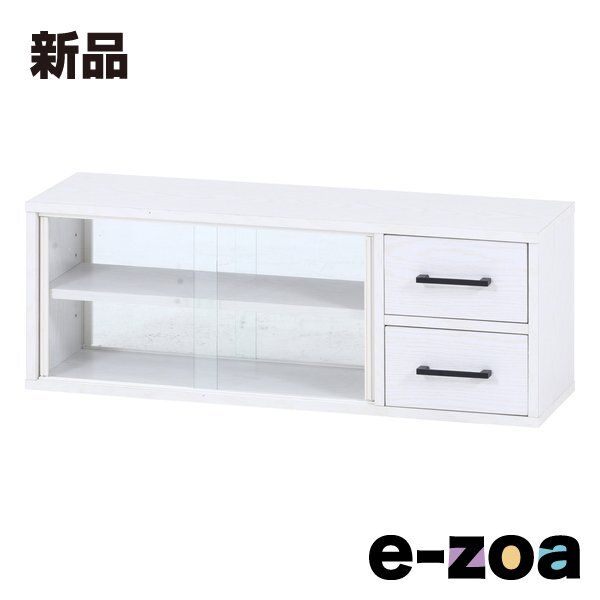 不二貿易 フジボウエキ カウンター上収納ラック  80幅/オークホワイト 51495 (2653205)