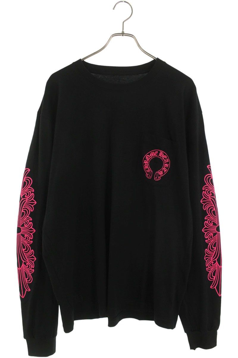 クロムハーツ CH L/S /1 ホースシューバックプリント長袖カットソー