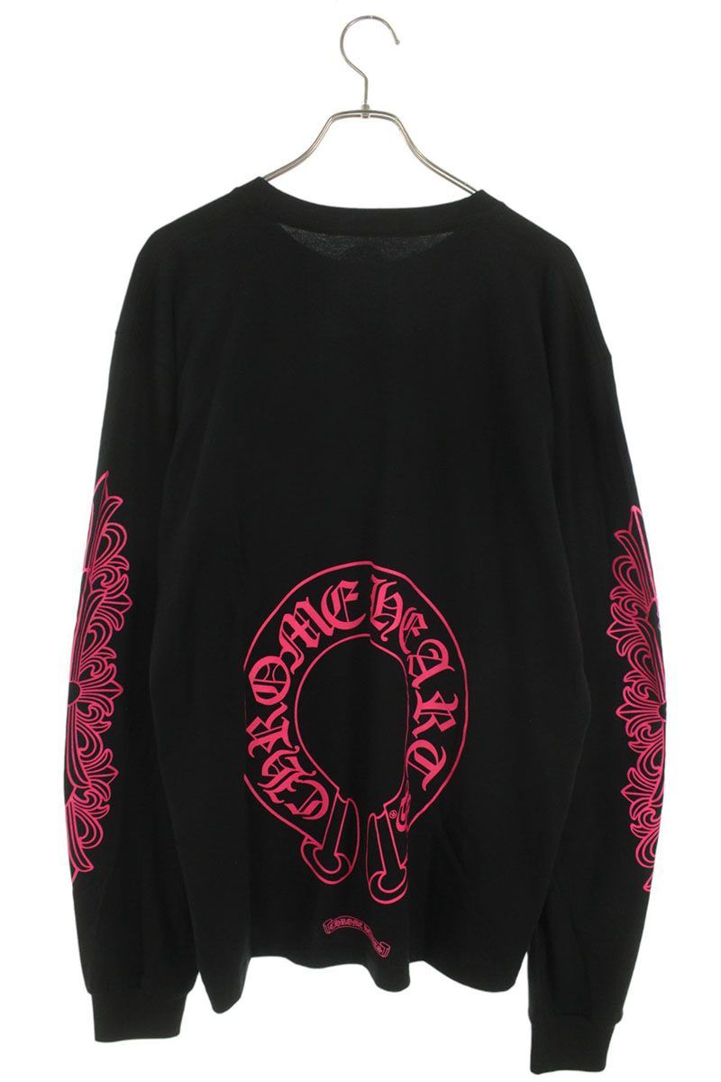 クロムハーツ CH L/S /1 ホースシューバックプリント長袖カットソー