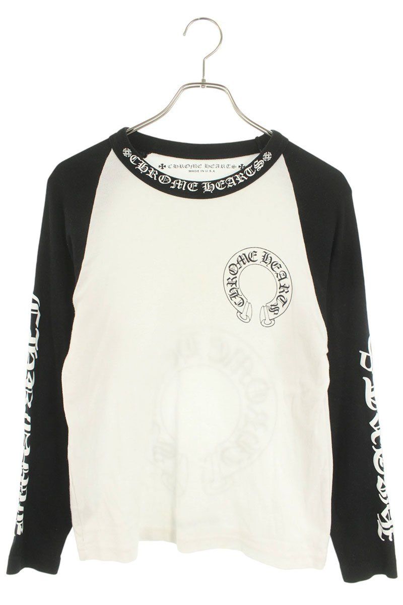 クロムハーツ CH L/S/1 バックホースシュープリントラグランスリーブ