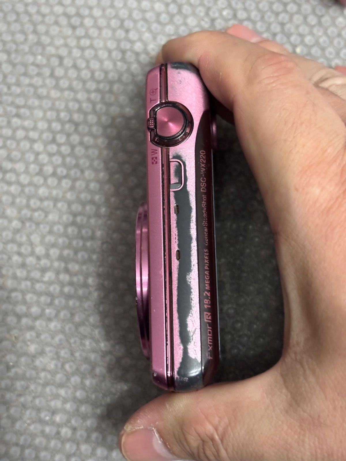 SONY Cyber-shot ピンク DSC-WX220 12231 - メルカリ