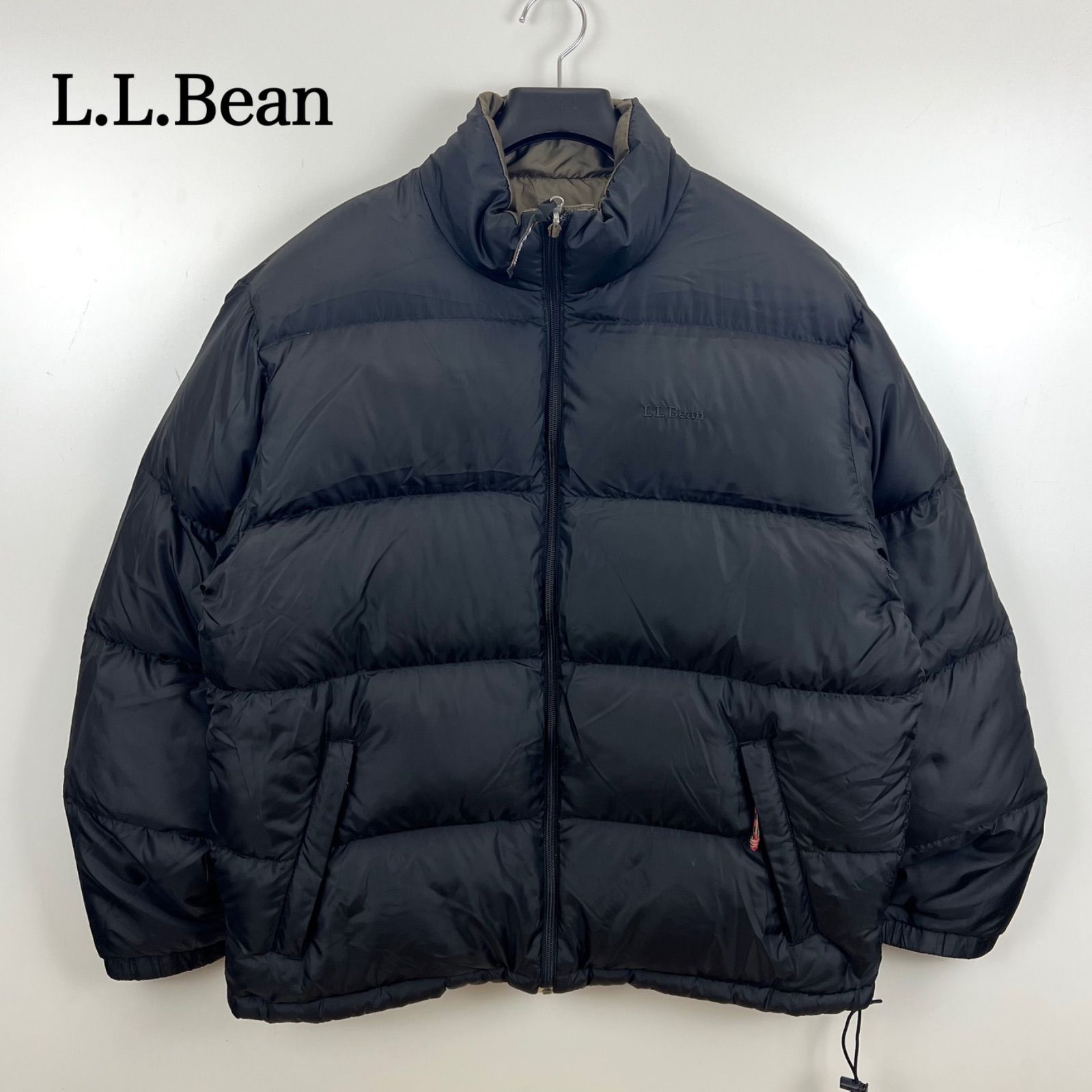 L.L.Bean 00s archive reversible BOX goose down jacket L エルエル