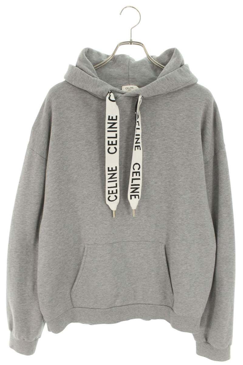 セリーヌ 2Y468670Q ロゴドローコードプルオーバーパーカー メンズ XXL