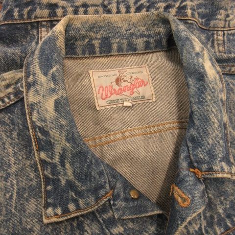 90ｓビンテージ Wrangler デニムジャケット 復刻 L Wrangler（ラングラー） 古着 ~90年代 デニムジャケット メンズL相当