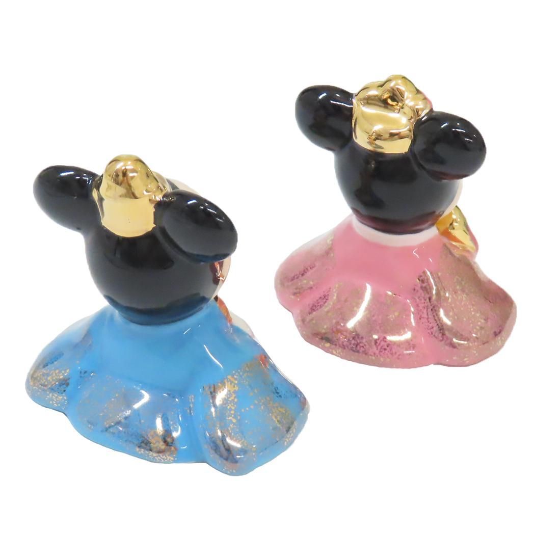 ミッキー＆ミニー 雛人形 磁器製 ひな人形 ディズニー 吉徳 コンパクト