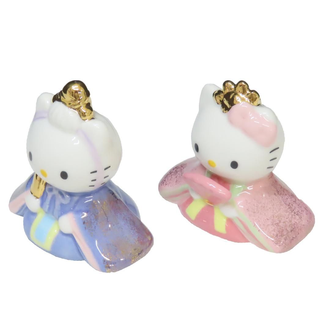 ハローキティ 雛人形 磁器製 ひな人形 サンリオ 吉徳 コンパクトサイズ