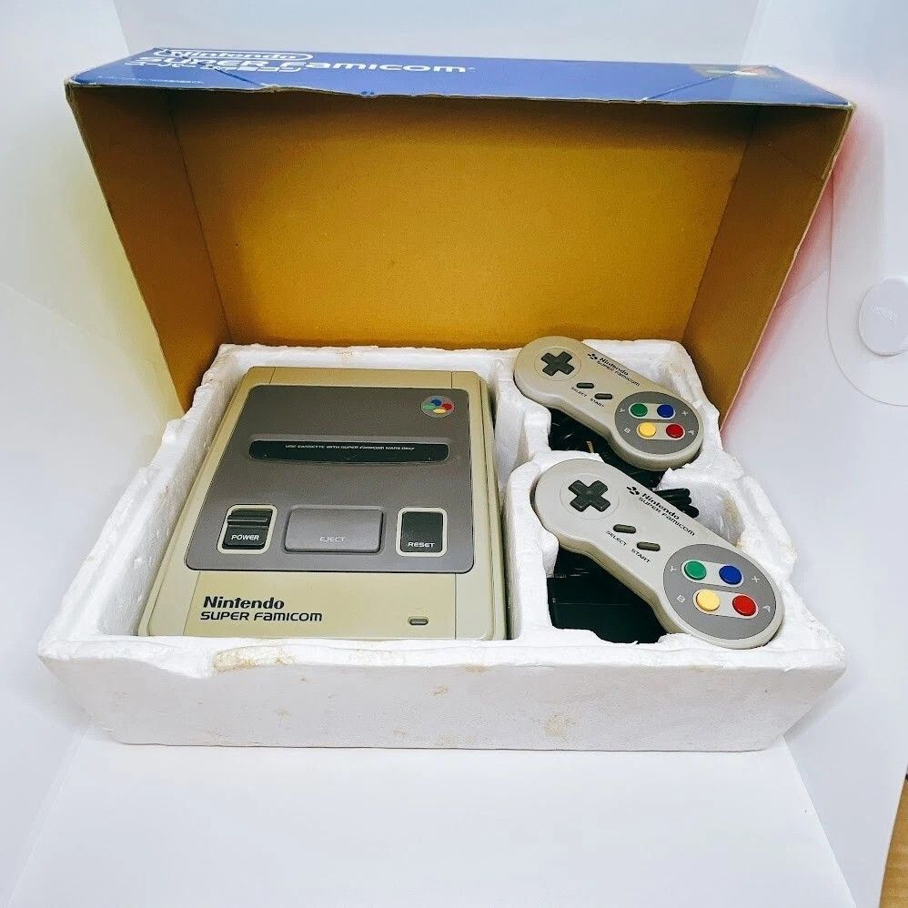 スーパーファミコン本体 任天堂 美品 箱付き 中古動作品】任天堂 スーパーファミコン 本体一式セット 美品