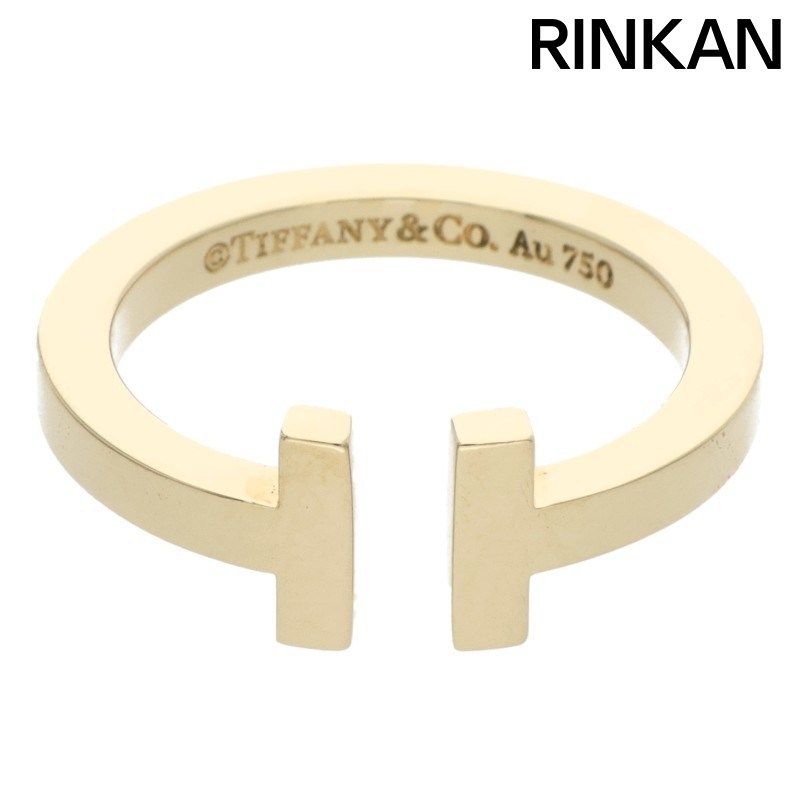 ティファニー Tスクエア K18YGリング メンズ 18.5号 ※12/28～1/6 発送
