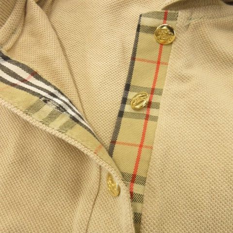 バーバリーズ Burberrys ポロワンピース ミニ 半袖 売れ筋 M ベージュ