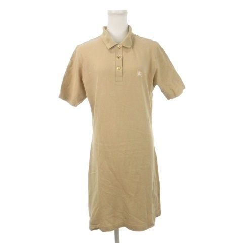 バーバリーズ Burberrys ポロワンピース ミニ 半袖 売れ筋 M ベージュ