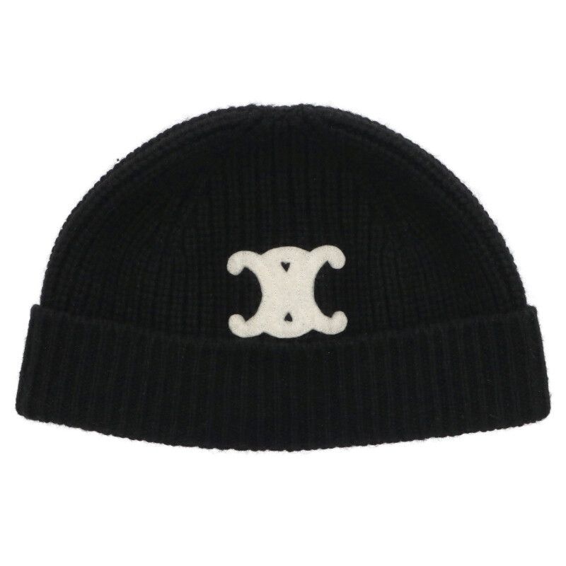 セリーヌ 2AA32384D.38NO トリオンフカシミヤニットビーニー メンズ TU