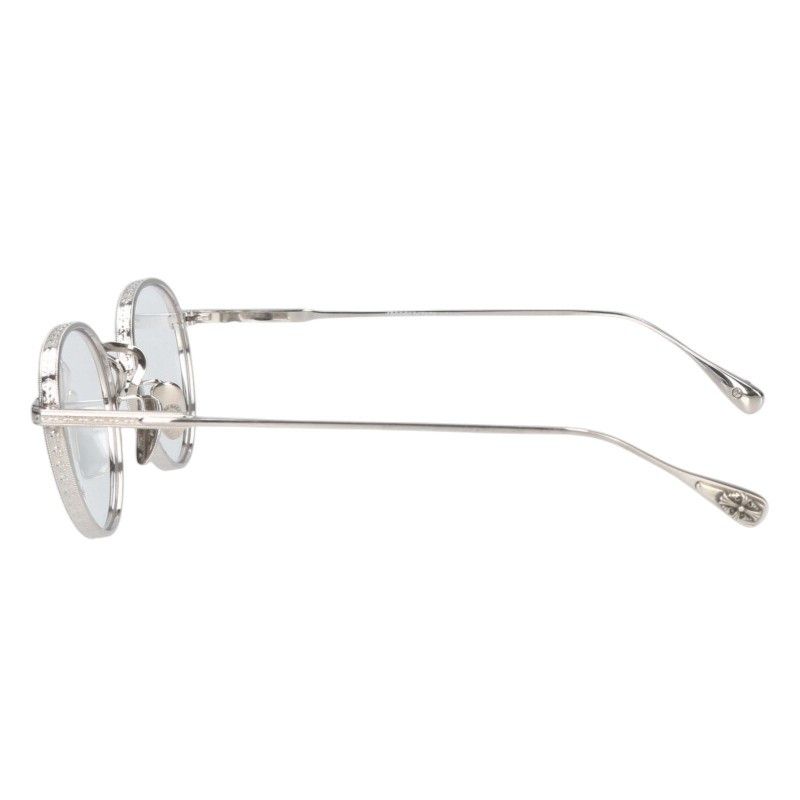 クロムハーツ サイズ:48□22-151  THICK ボストンラウンドフレーム眼鏡 中古 SS07 クロムハーツ THICK ボストンラウンドフレーム眼鏡 メンズ 48□22-151