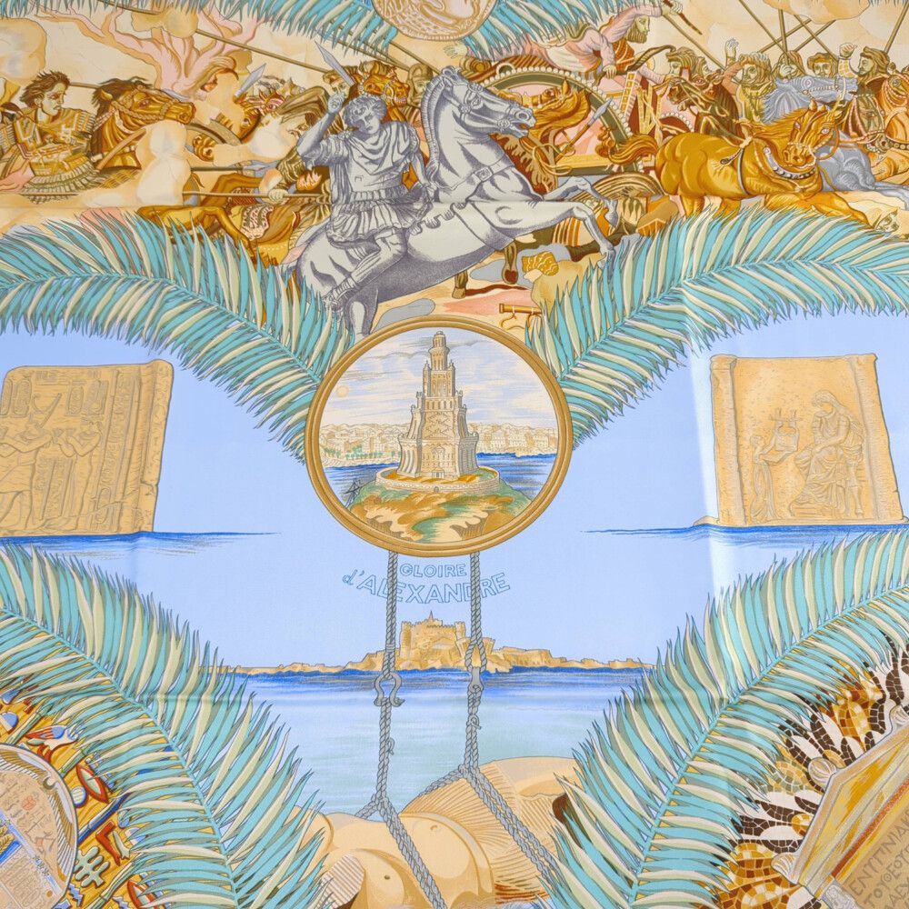 HERMES エルメス カレ90・GLOIREdALEXANDRE・アレクサンダーの栄光