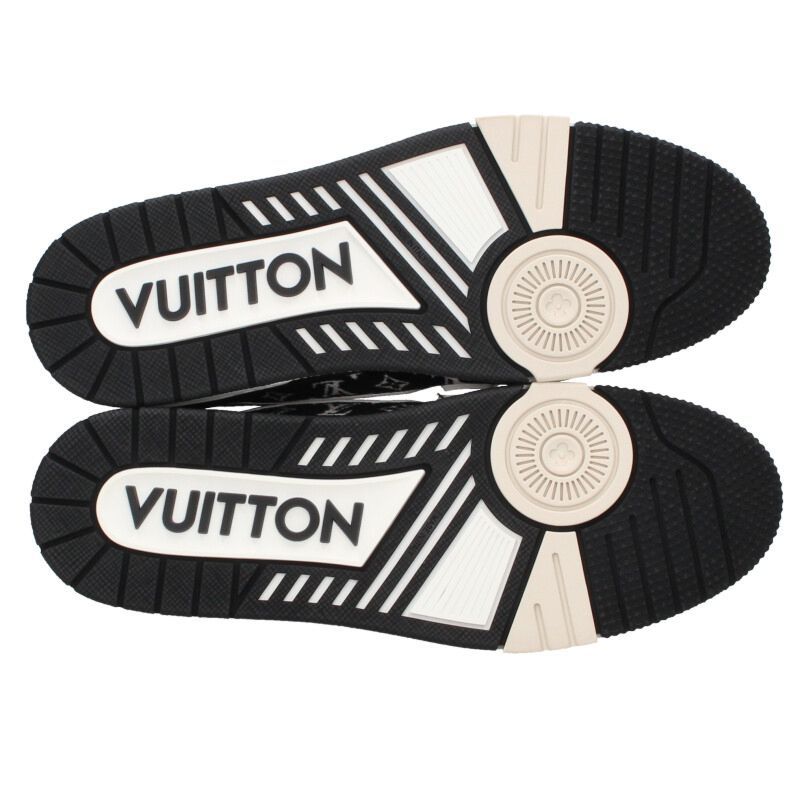 ルイヴィトン LVトレイナー・ライン モノグラム ベロア ローカット