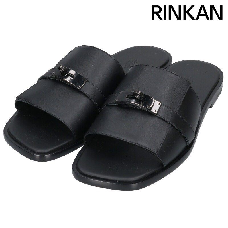 HERMES ガブリエル サンダル ケリーバックル スウェード 42 27㎝ エルメス ガブリエル ケリーバックルレザーサンダル メンズ 42 ※12/28