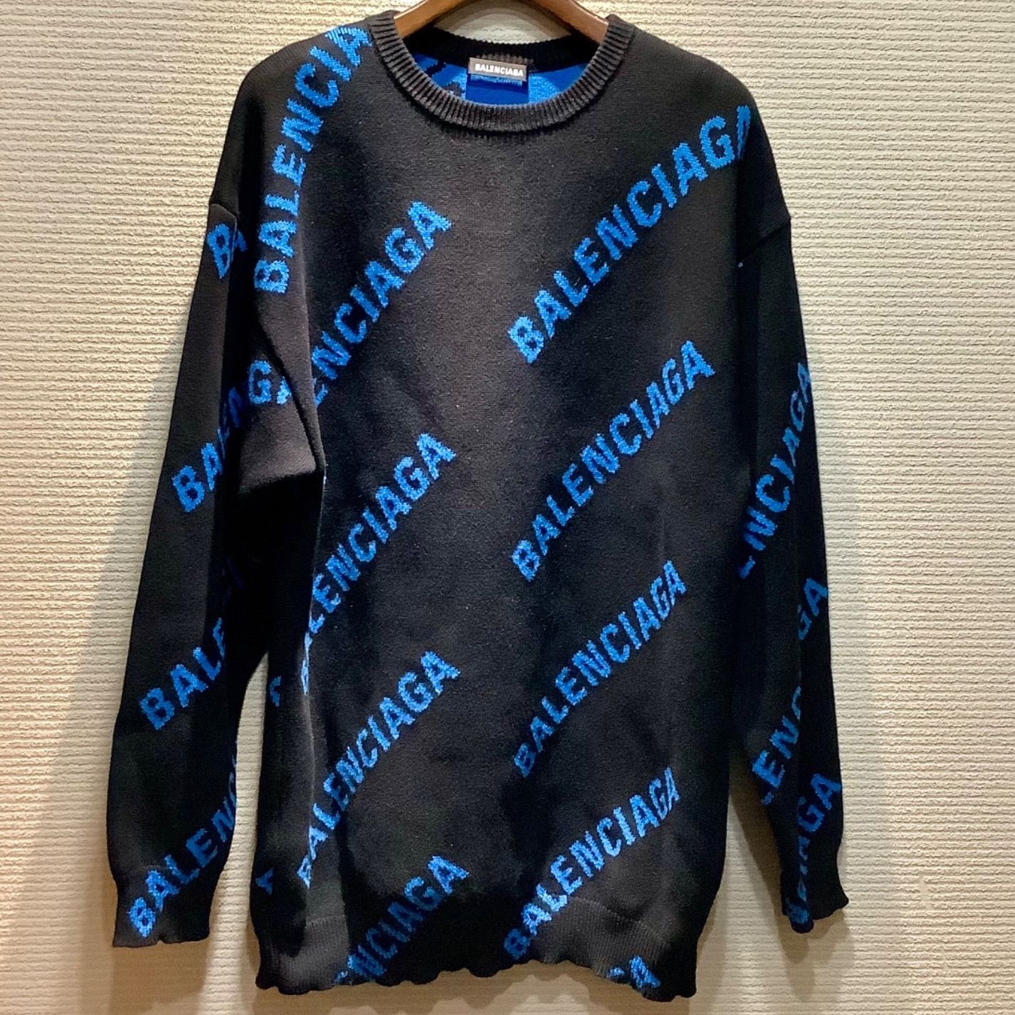 バレンシアガ BALENCIAGA 2020年 ロゴ ニット セーター プルオーバー