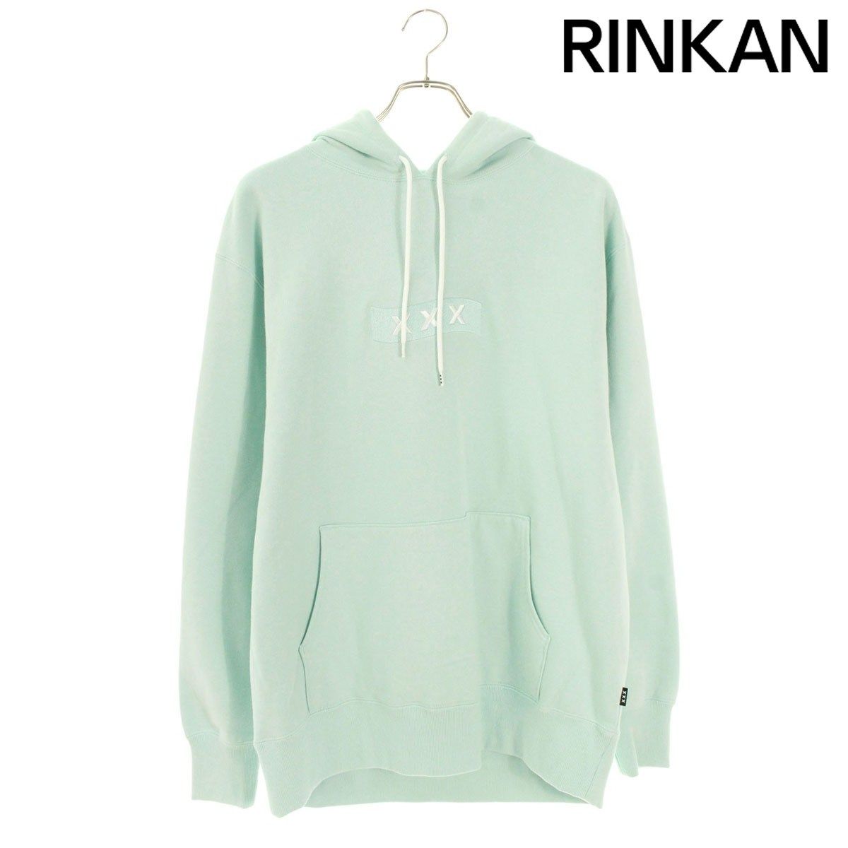 ゴッドセレクショントリプルエックス ショップ X刺繍パーカー メンズ L