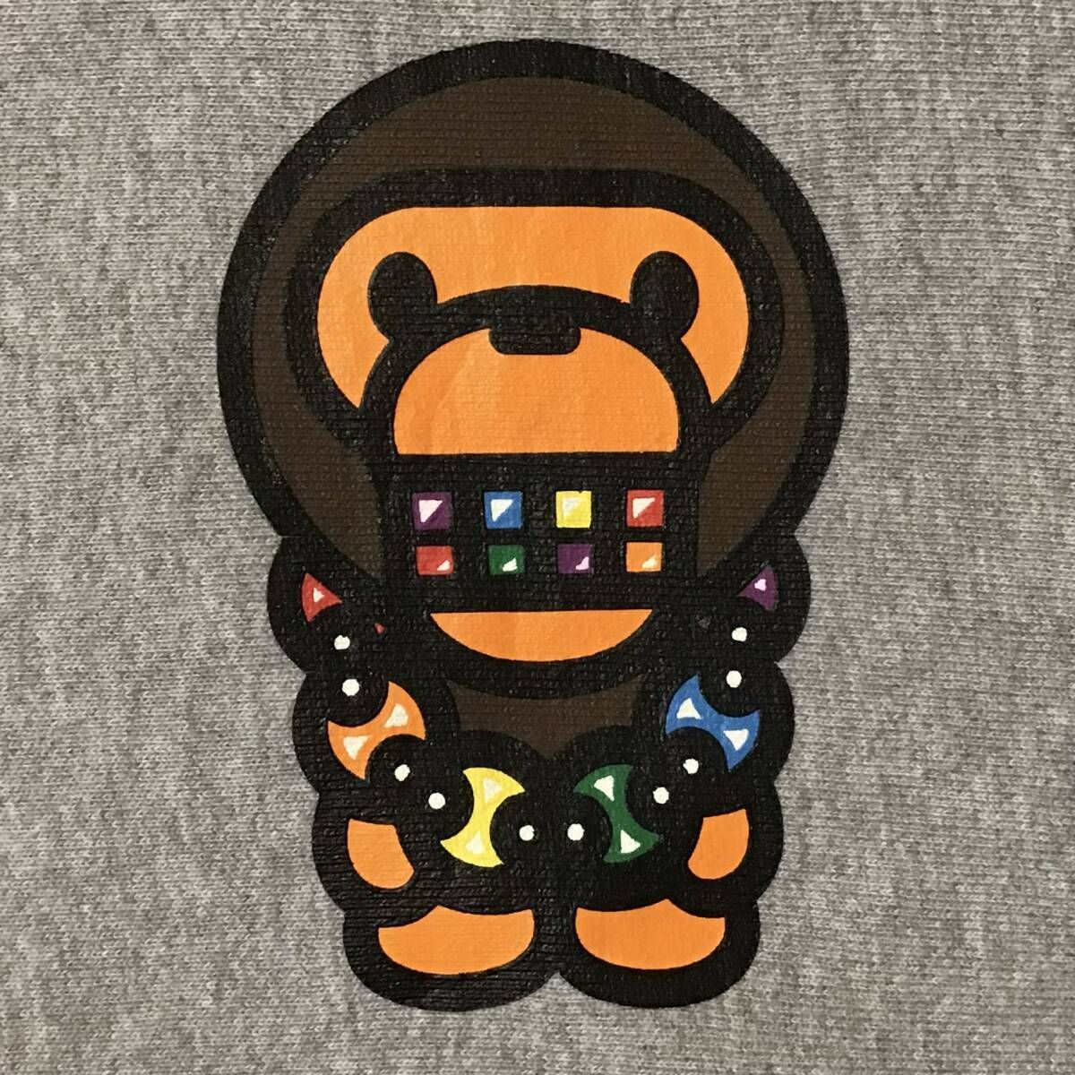 マイロ フルジップ パーカー Sサイズ グレー a bathing ape BAPE BABY