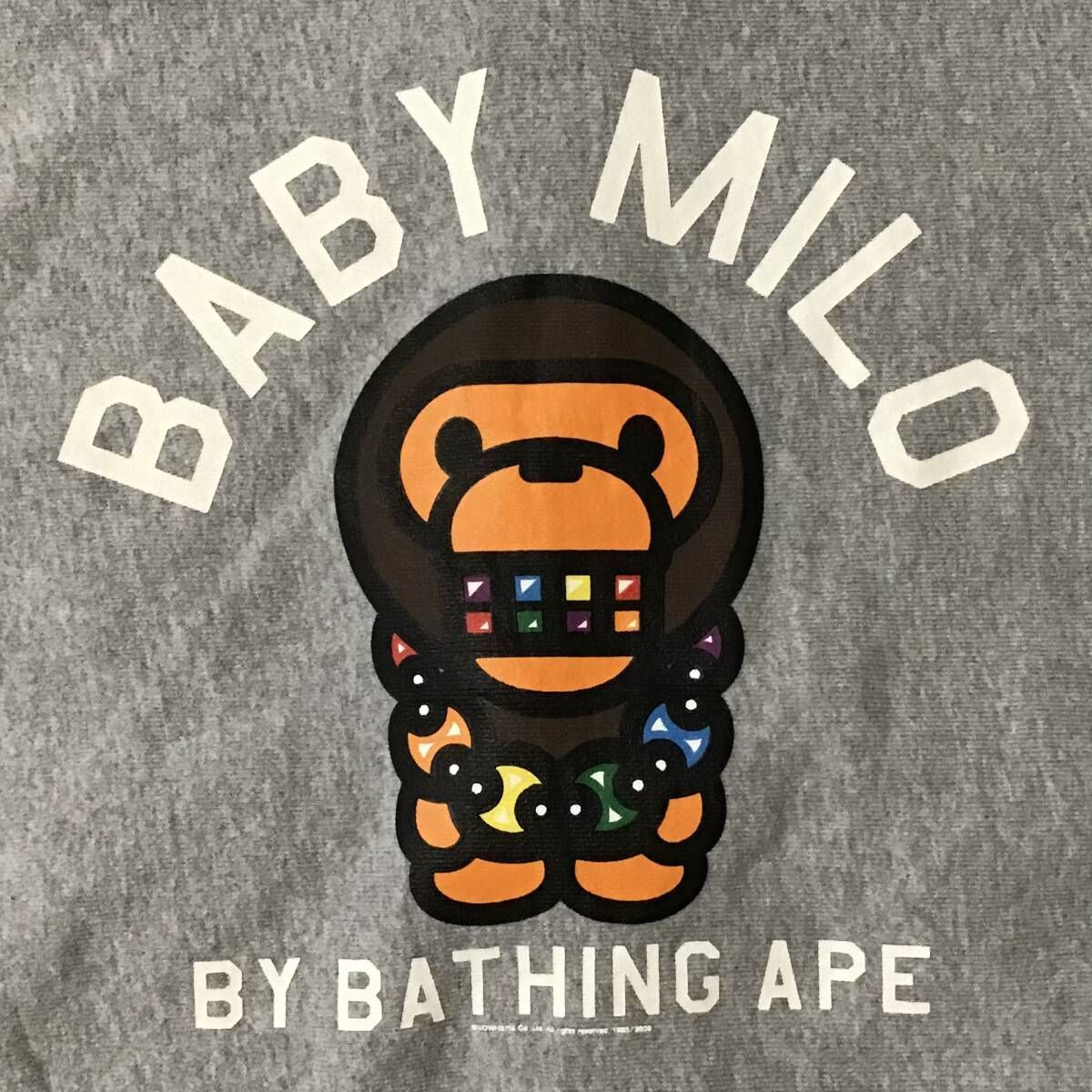 マイロ フルジップ パーカー Sサイズ グレー a bathing ape BAPE BABY