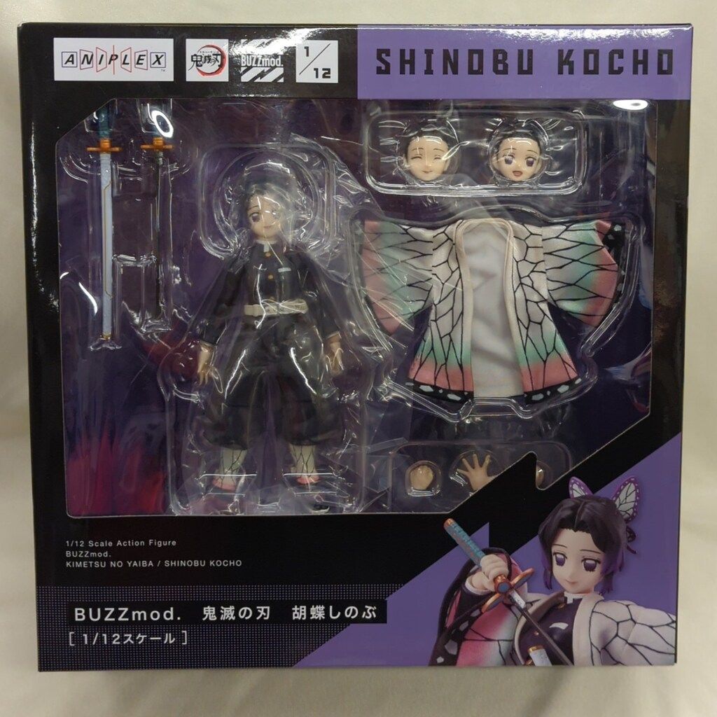 BUZZmod. 鬼滅の刃 胡蝶しのぶ 1/12 グッズ情報】 ANIPLEX+より1/12スケールアクションフィギュア「Buzzmod