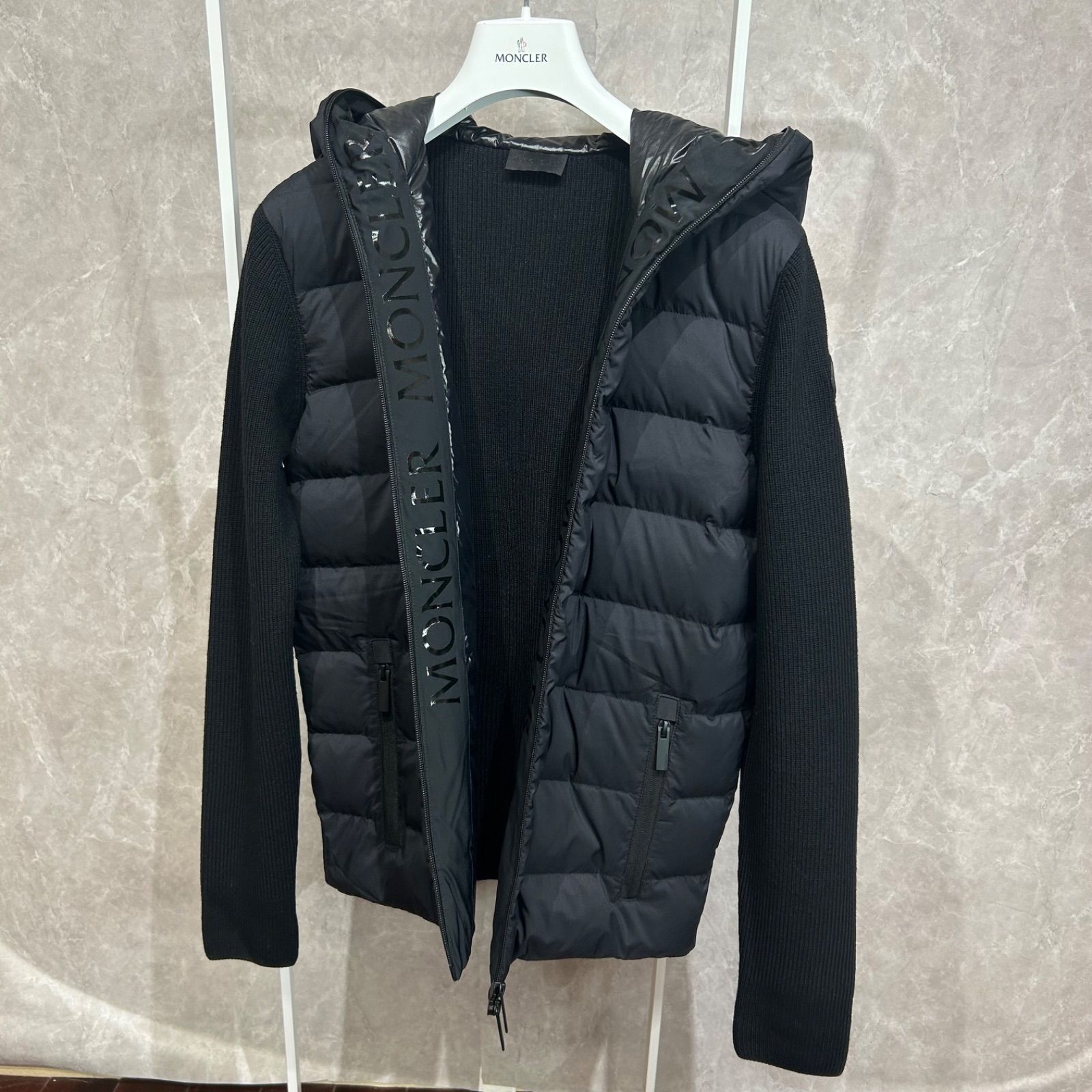 美品レア】 MONCLER モンクレール ハイブリッドダウンニットジャケット
