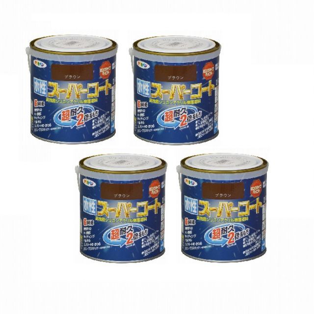 0,7L 茶色系 ペンキ 水性塗料 ブラウン 0.7L 水性多用途EX アサヒペン 水性強力コンクリートブラウン アサヒペン 6缶セット その他