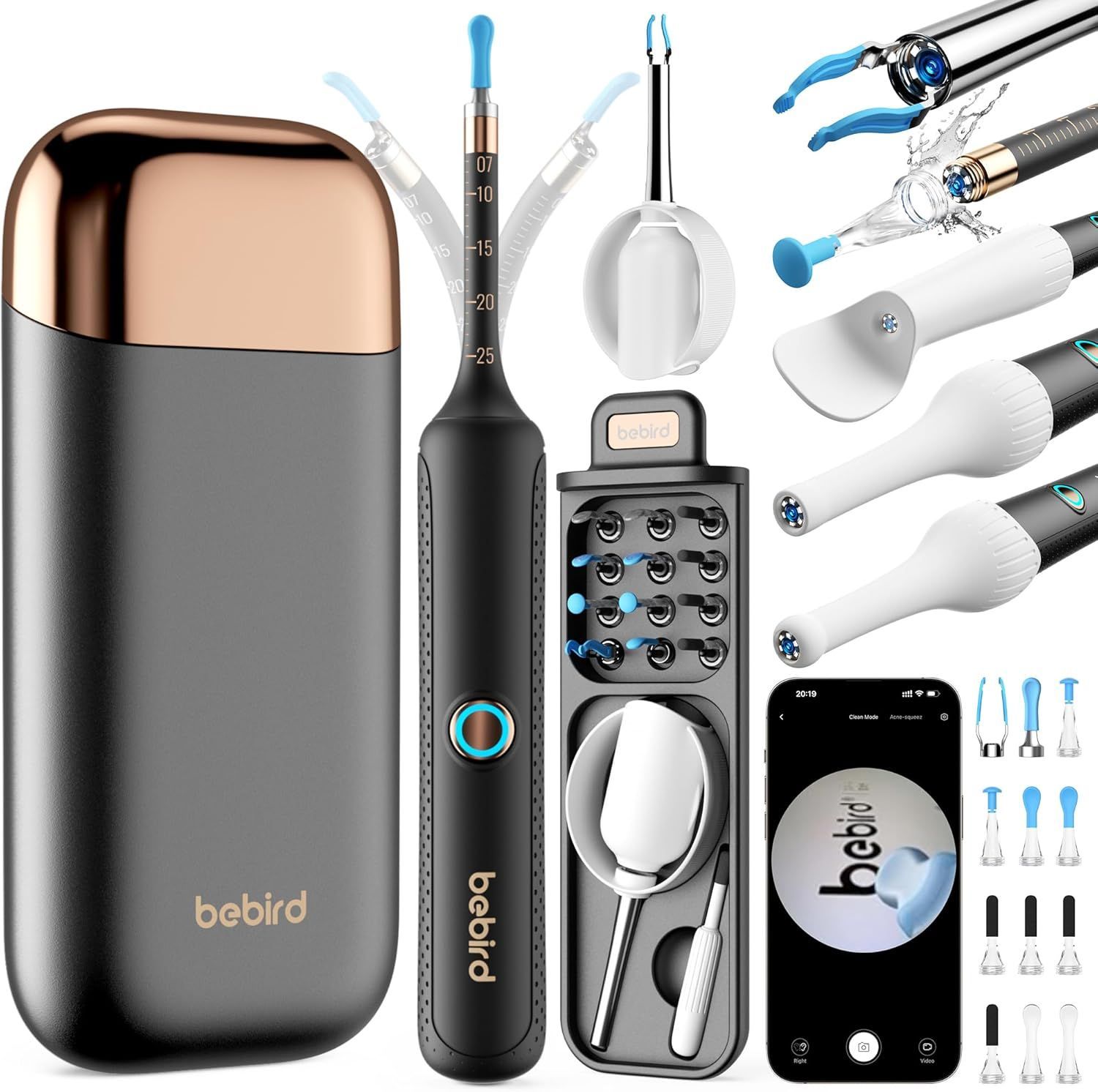 BEBIRD R37R 耳かき カメラ付き ブラック--525436 B0FLJHXVY5 - メルカリ