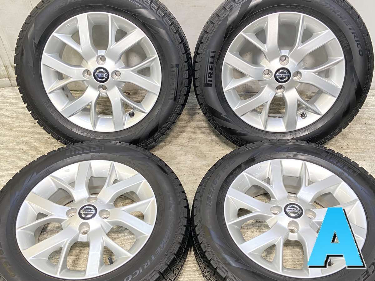 ◇中古ピレリ185/65R15スタッドレスセット　2018年製　アクア　ティーダ 在庫 処分車・バイク・自転車 - ◇中古ピレリ185/65R15スタッドレス