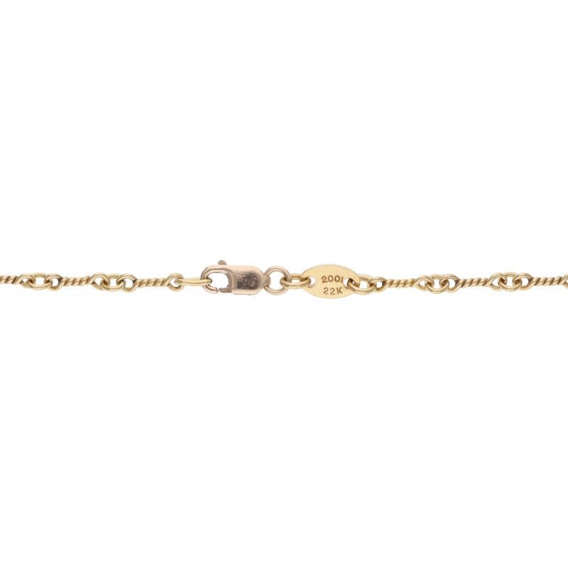 クロムハーツ 22K NECKCHAIN T20/ツイストチェーン20inch ゴールド