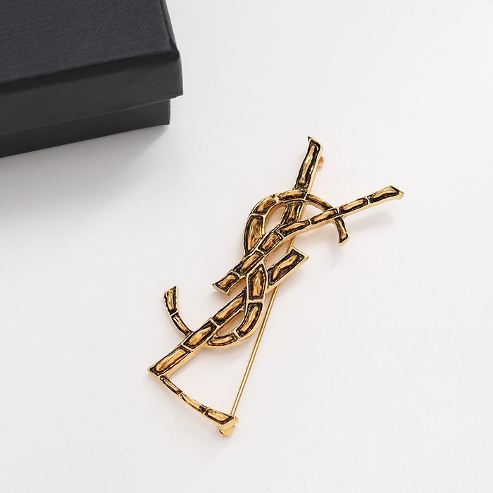 SAINT LAURENT サンローラン ブローチ アクセサリー オピウムYSL