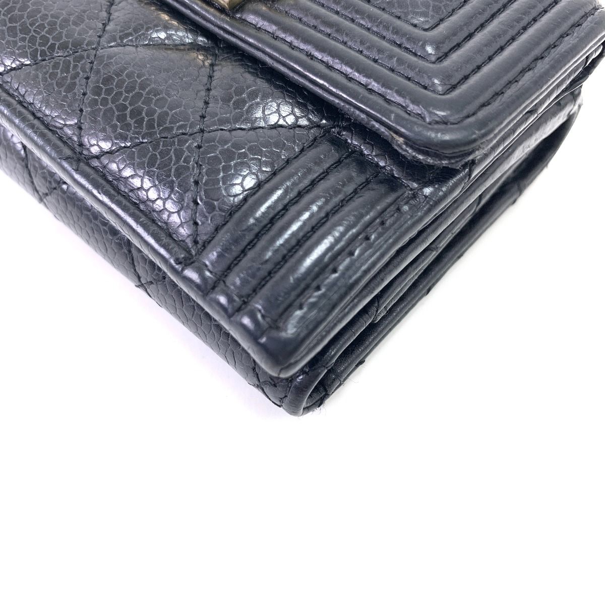 CHANEL シャネル ボーイシャネル スモール フラップ ウォレット