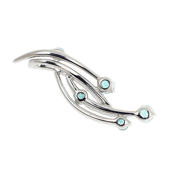 K18WG パライバトルマリン ダイヤモンド ペンダントトップ 0.22ct D0