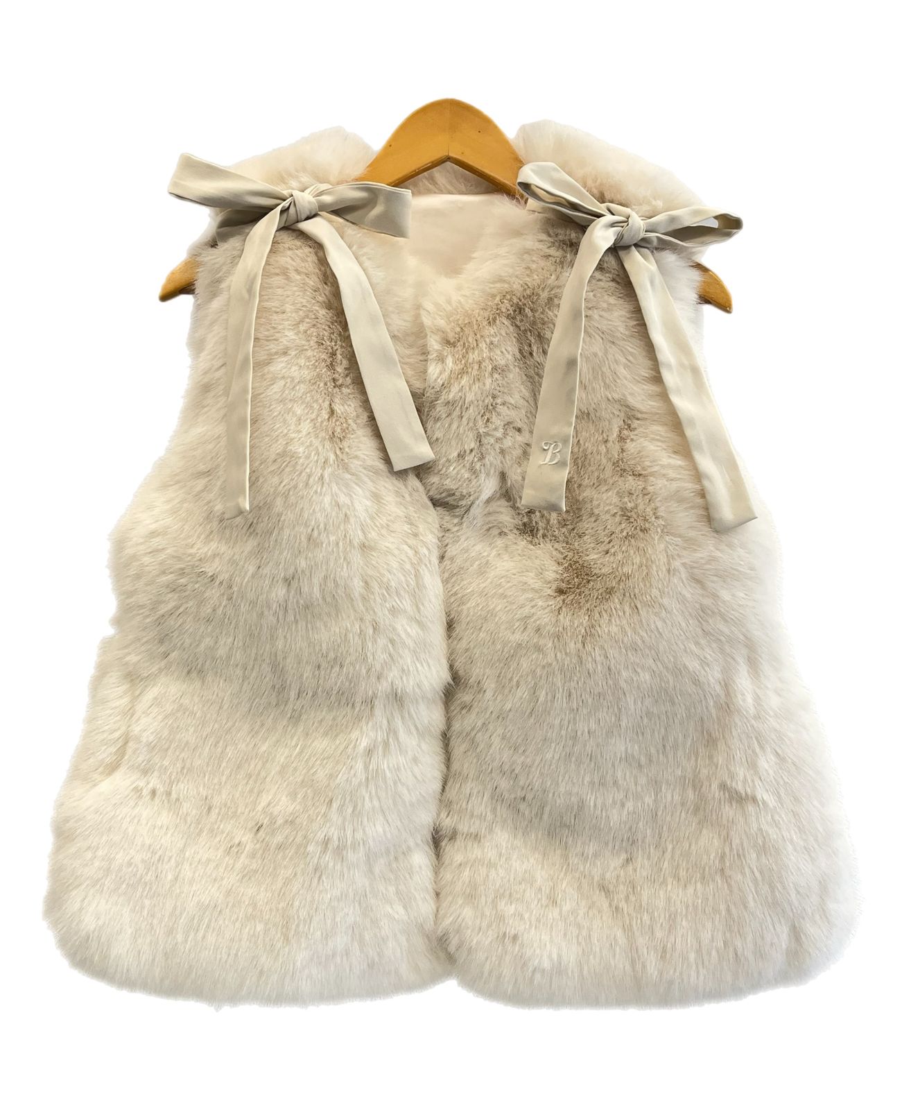 ビビィ Bibiy ANGELE FUR VEST エンジェルファーベスト リボン B21