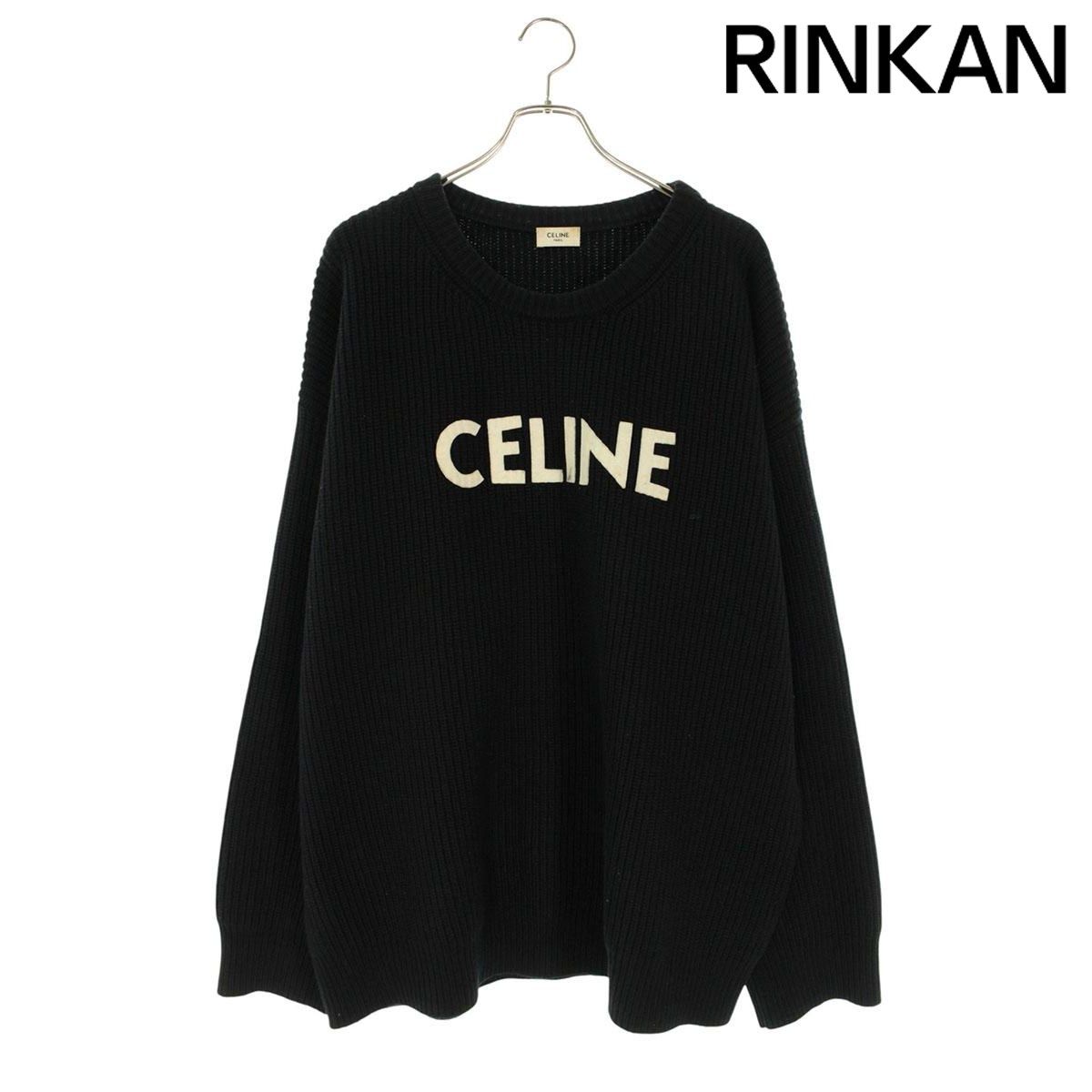 CELINE ニット　セーター　セリーヌ　メンズ CELINE（セリーヌ） ニット メンズ カシミヤ混 ワンポイント クルー