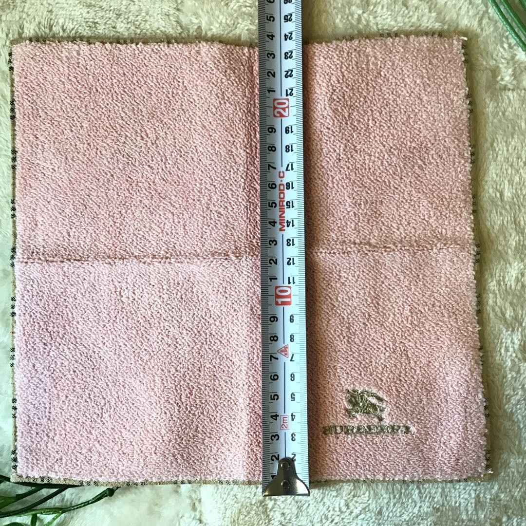 バーバリー ハンカチ Burberry ノバチェック ピンク タオルハンカチ