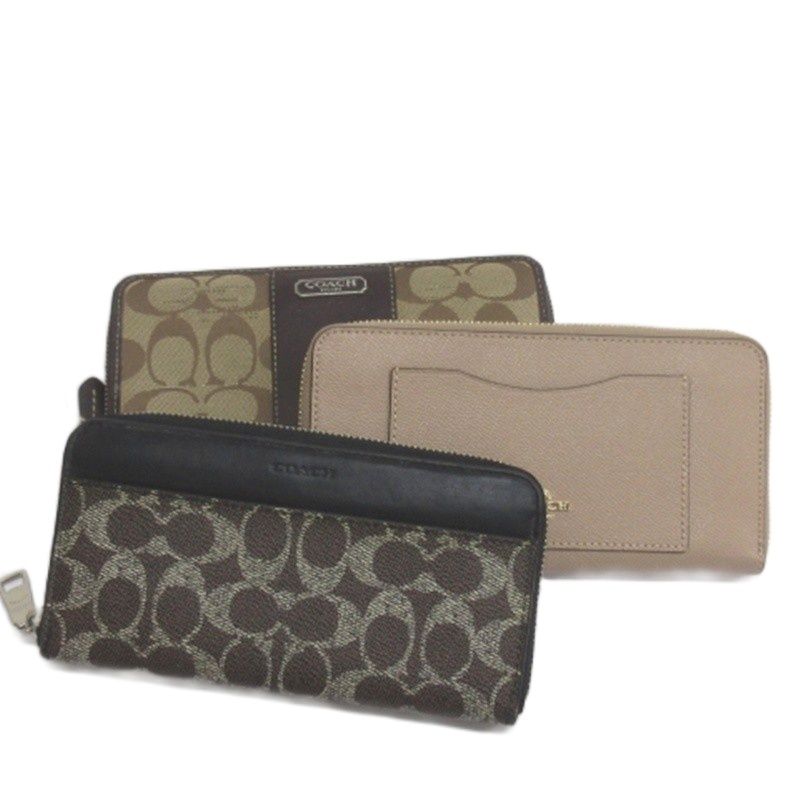 COACH コーチ シグネチャー 長財布 3点セット まとめ売り Coach コーチ 