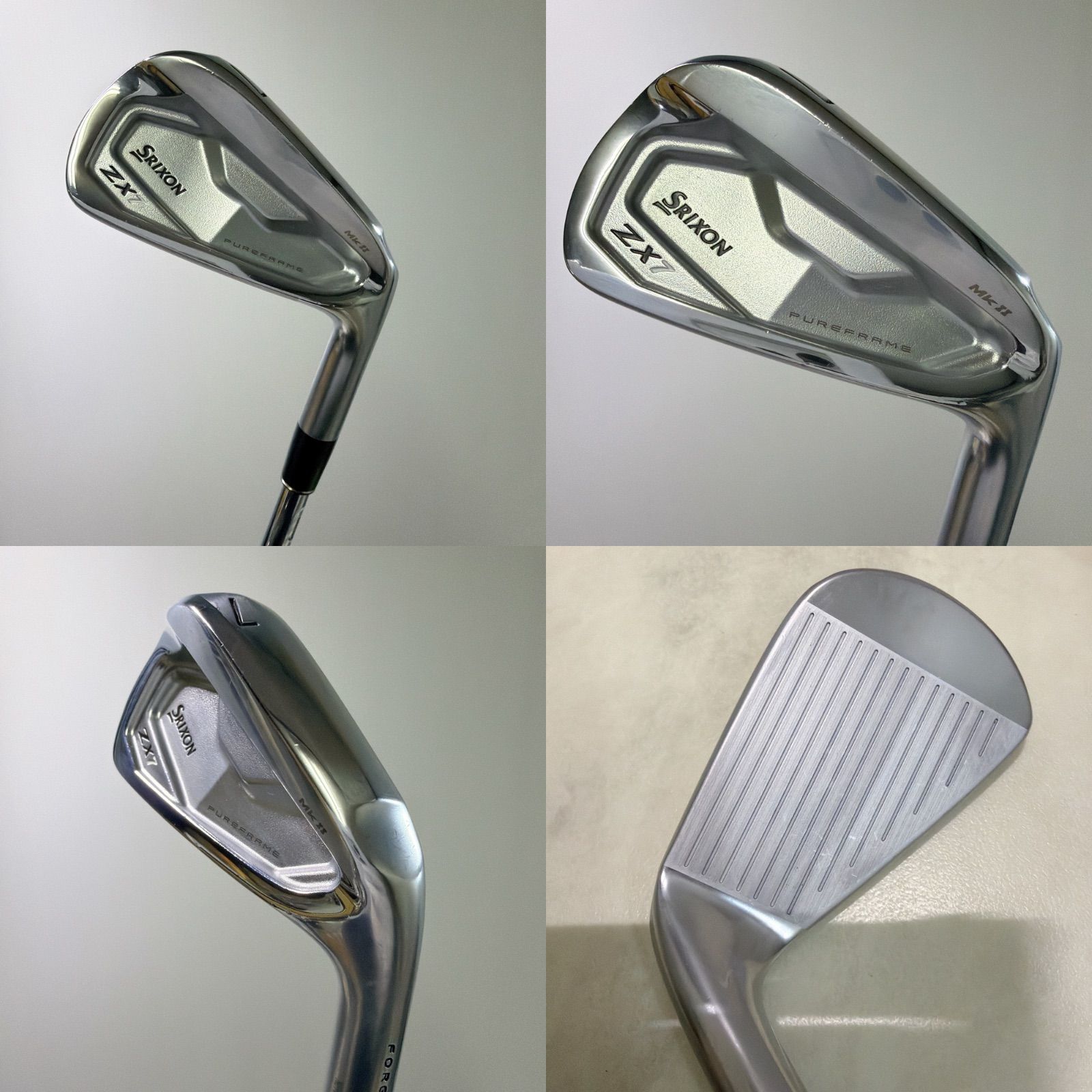 新品グリップ 美品 スリクソン ZX7 MK2 7番単品アイアン モーダス120