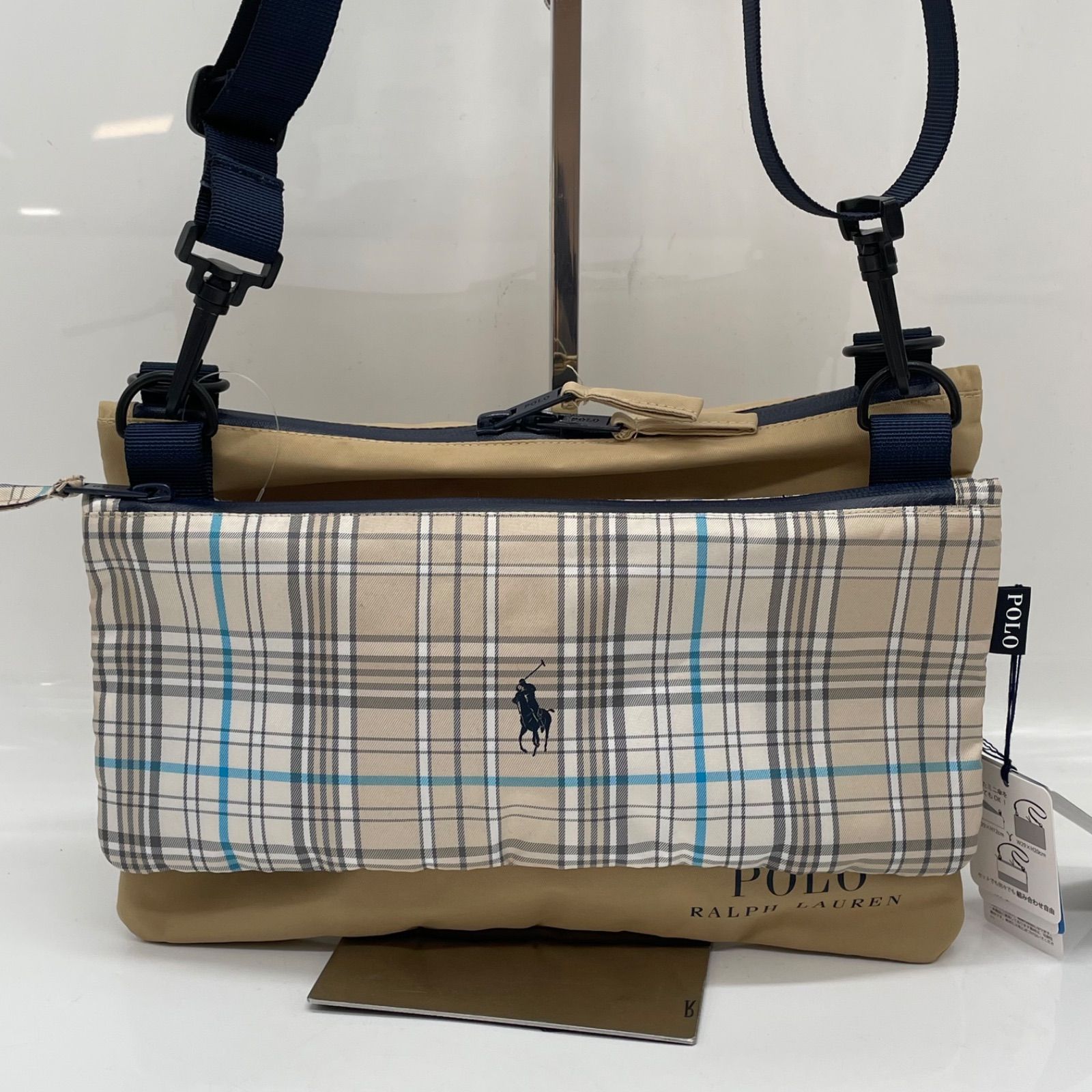 BN7228□ポロラルフローレン ショルダーバッグ ポーチ レインバッグ