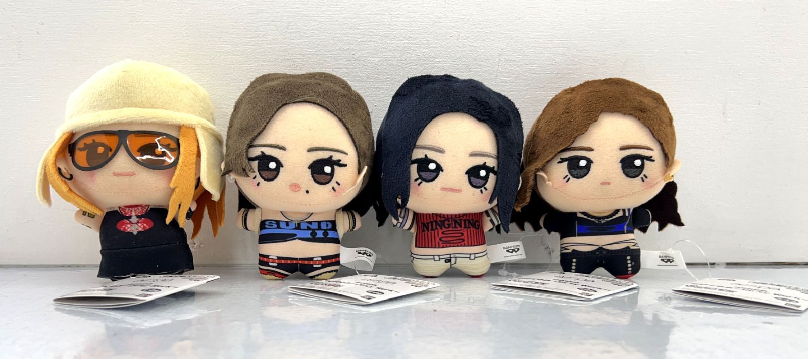 盛岡86-0004] aespa ちびぐるみ～Dirty Work～ ぬいぐるみ 4種セット