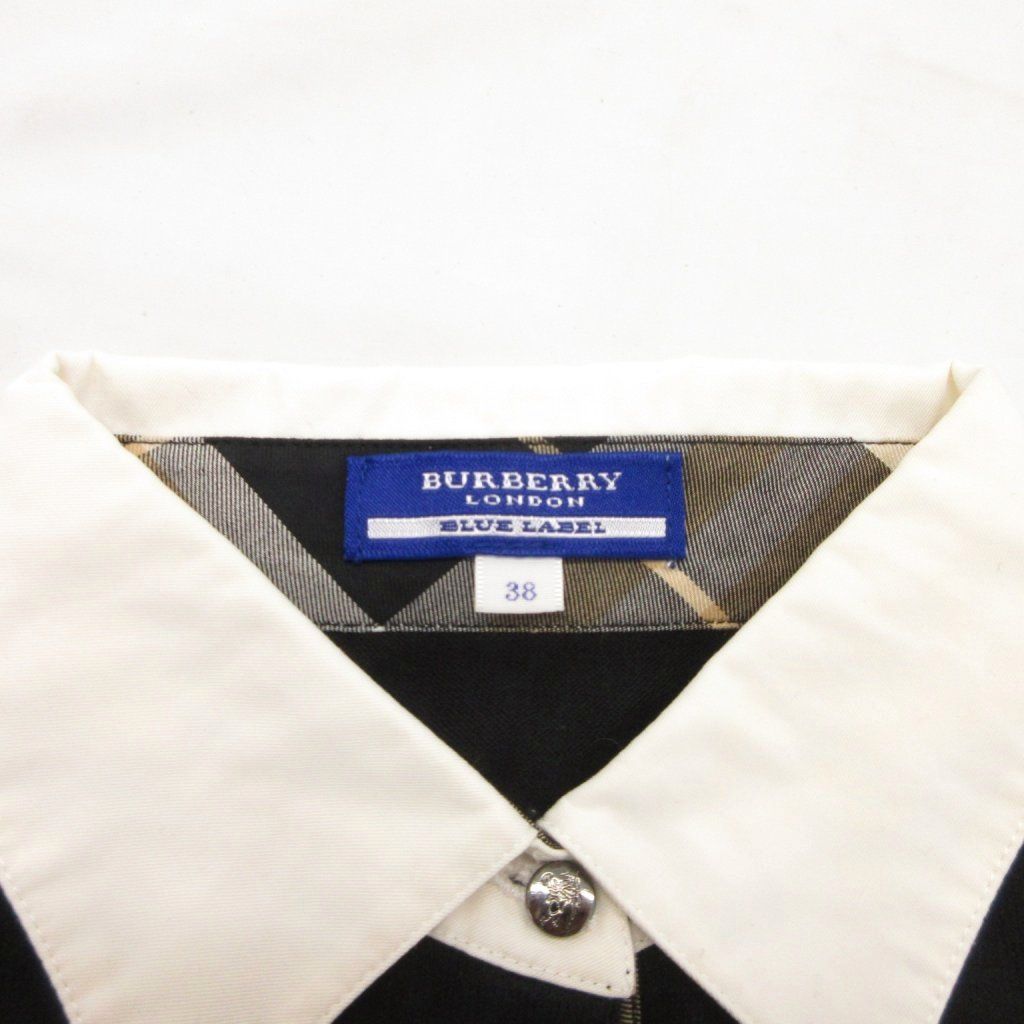 バーバリーブルーレーベル BURBERRY BLUE LABEL ポロシャツ ニット 38