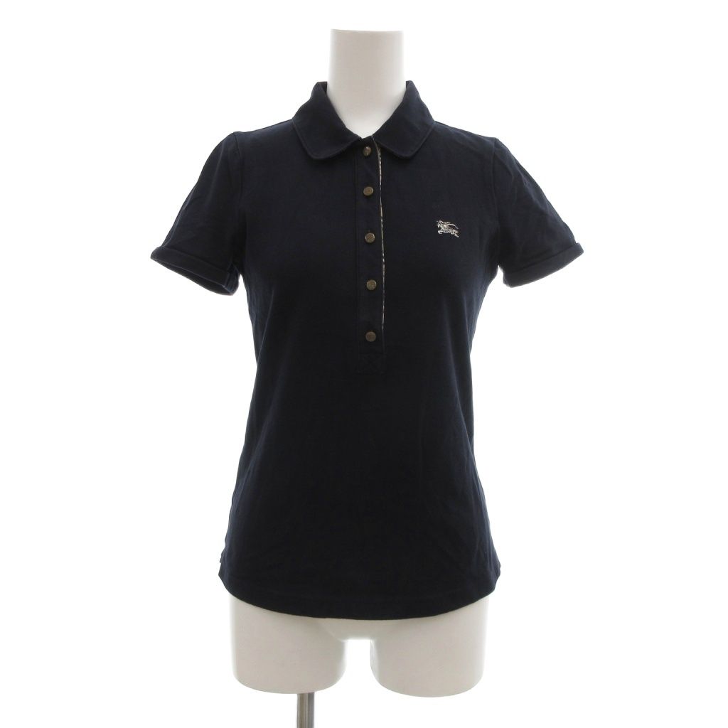 バーバリーブルーレーベル BURBERRY BLUE LABEL ポロシャツ 36 鹿の子