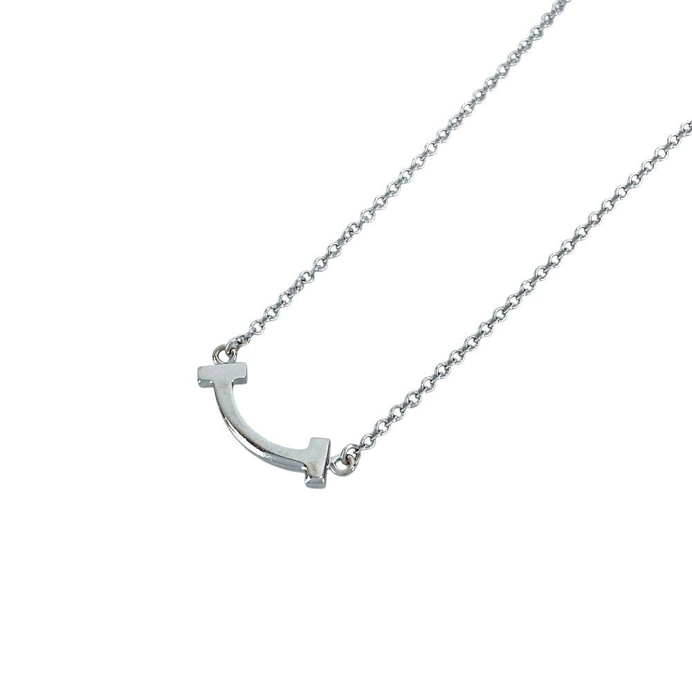 ティファニー □美品□ Tスマイル マイクロミニ ネックレス